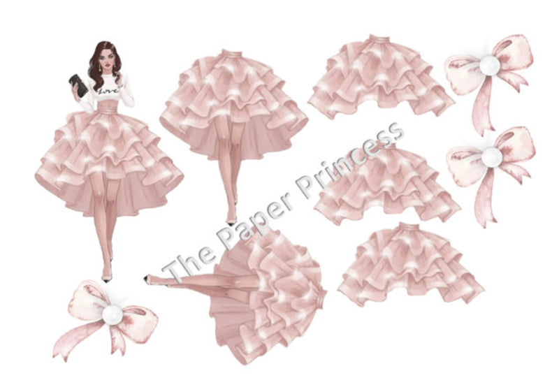 Birthday Princess Clipart Bundle for Card Making - CraftNest - Digital Crafting and Art