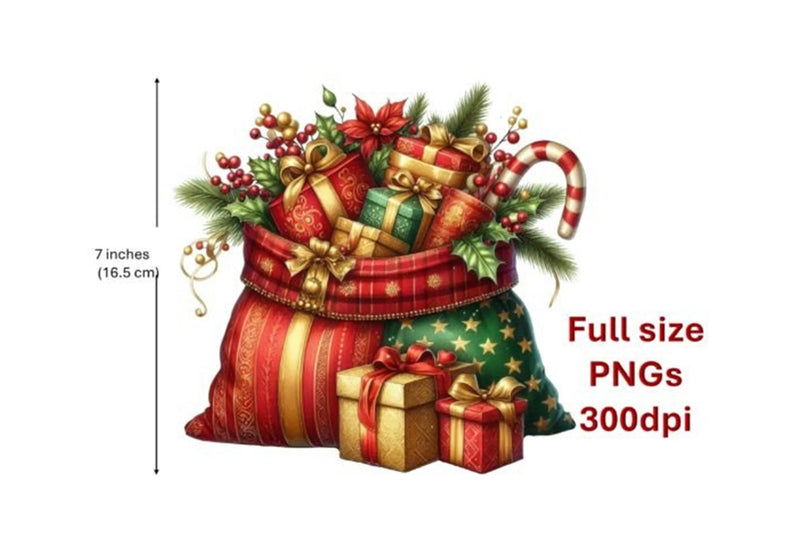 Christmas Santa Clipart Bundle - CraftNest - Digital Crafting and Art