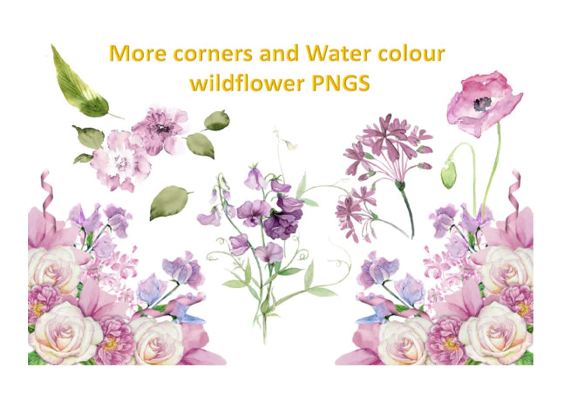 Blossoms and Butterflies Clipart Bundle - CraftNest - Digital Crafting and Art