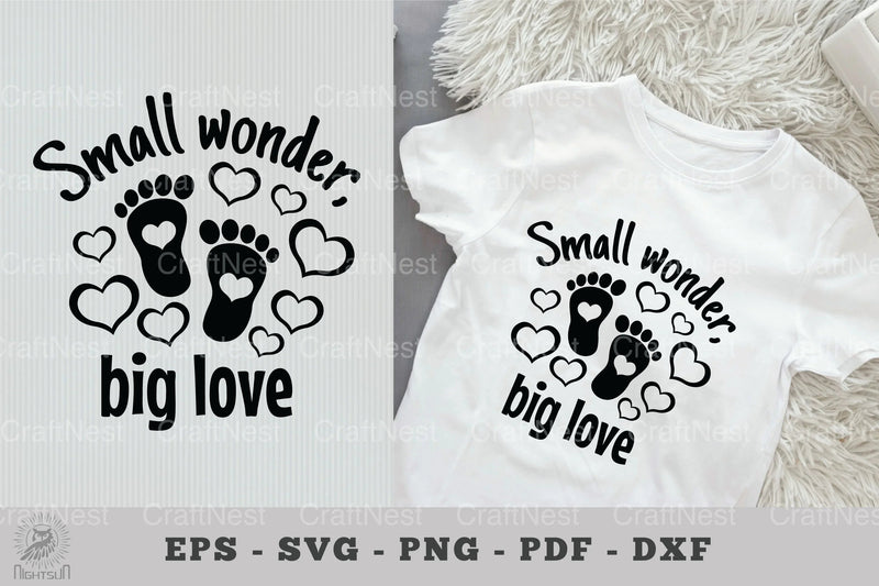 Small Wonder, Big Love Baby Quotes Clipart Bundle - CraftNest - Digital Crafting and Art