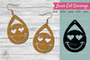 Smile Face Laser Cut Earrings Clipart Bundle