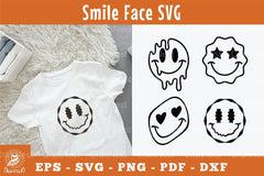 Smile Face Silhouette Clipart Bundle - CraftNest - Digital Crafting and Art