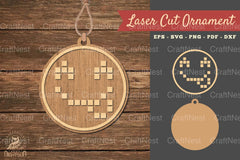 Smile Laser Cut Ornament SVG Bundle - CraftNest - Digital Crafting and Art