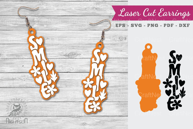 Simple Lasercut Earrings SVG Design Bundle - CraftNest - Digital Crafting and Art