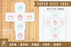 Smile Paper Dice Cube Printable Clipart Bundle