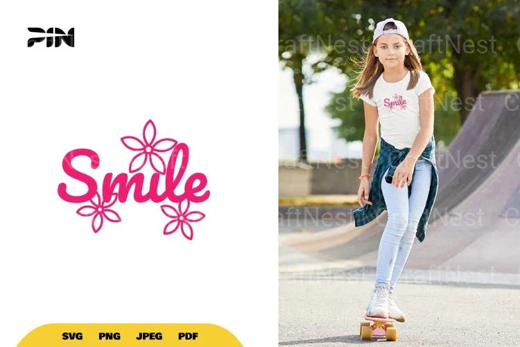 Smile Flower SVG Bundle - CraftNest - Digital Crafting and Art