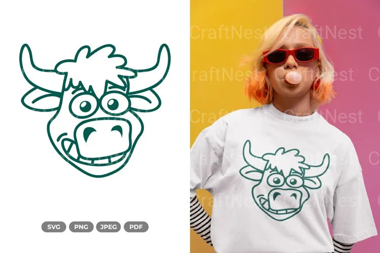 Smiling Cow and Animal SVG Bundle - CraftNest - Digital Crafting and Art