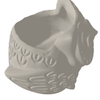 Smiling Owl Planter 3D Print STL File