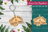 Snack Time Happy Time Laser Cut Keychain Design