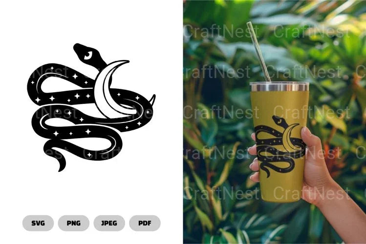 Magical Celestial Snake SVG Bundle - CraftNest - Digital Crafting and Art