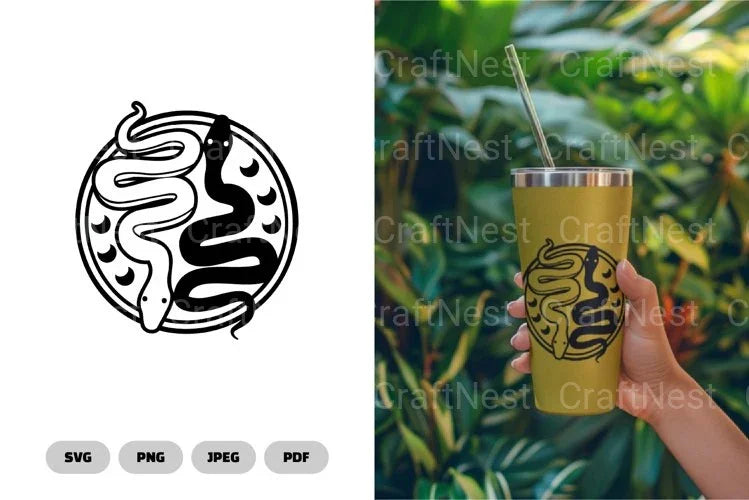 Magical Celestial Snake SVG Bundle - CraftNest - Digital Crafting and Art
