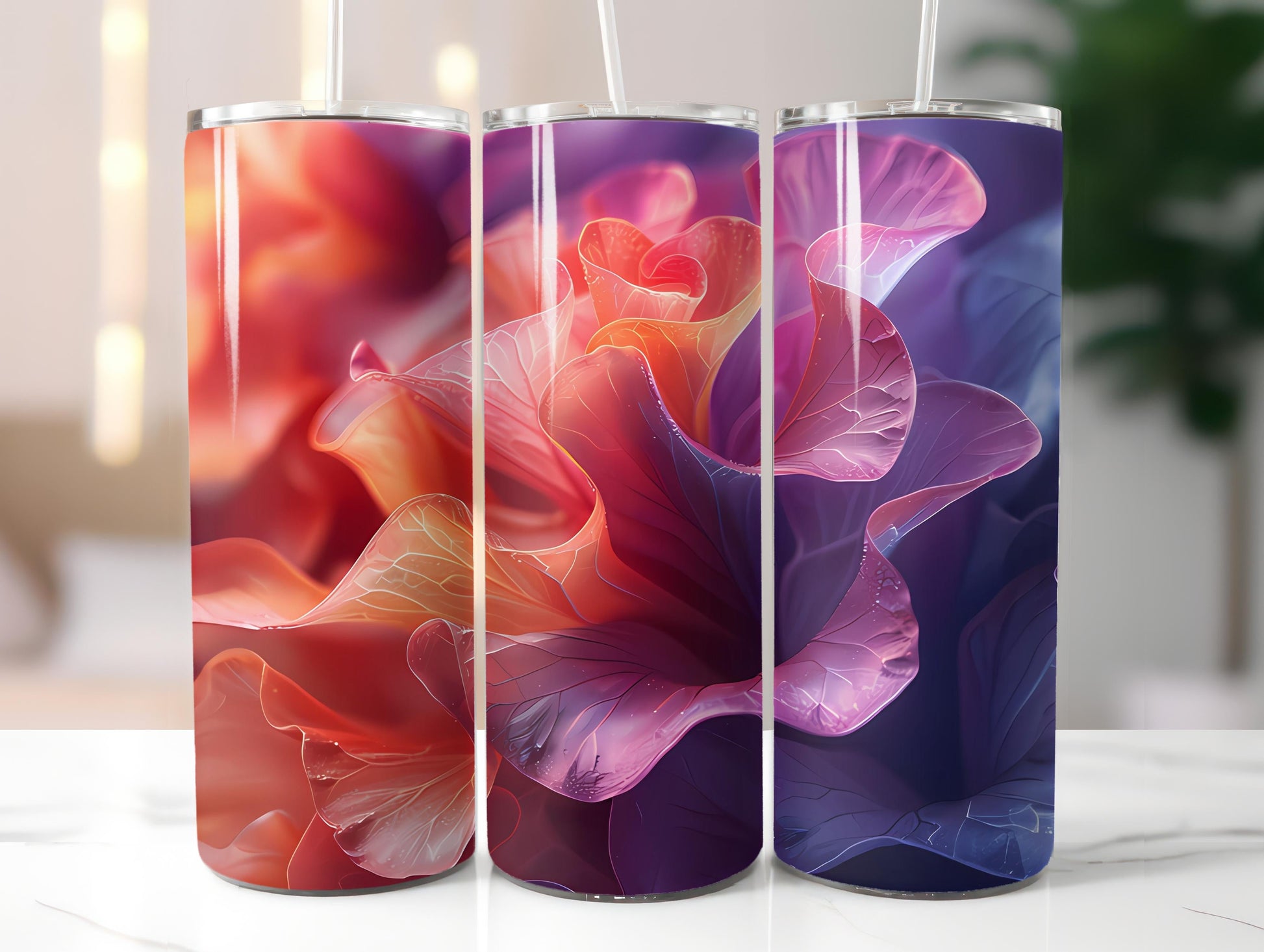 Snapdragon Flowers Tumbler Wrap - CraftNest - Digital Crafting and Art