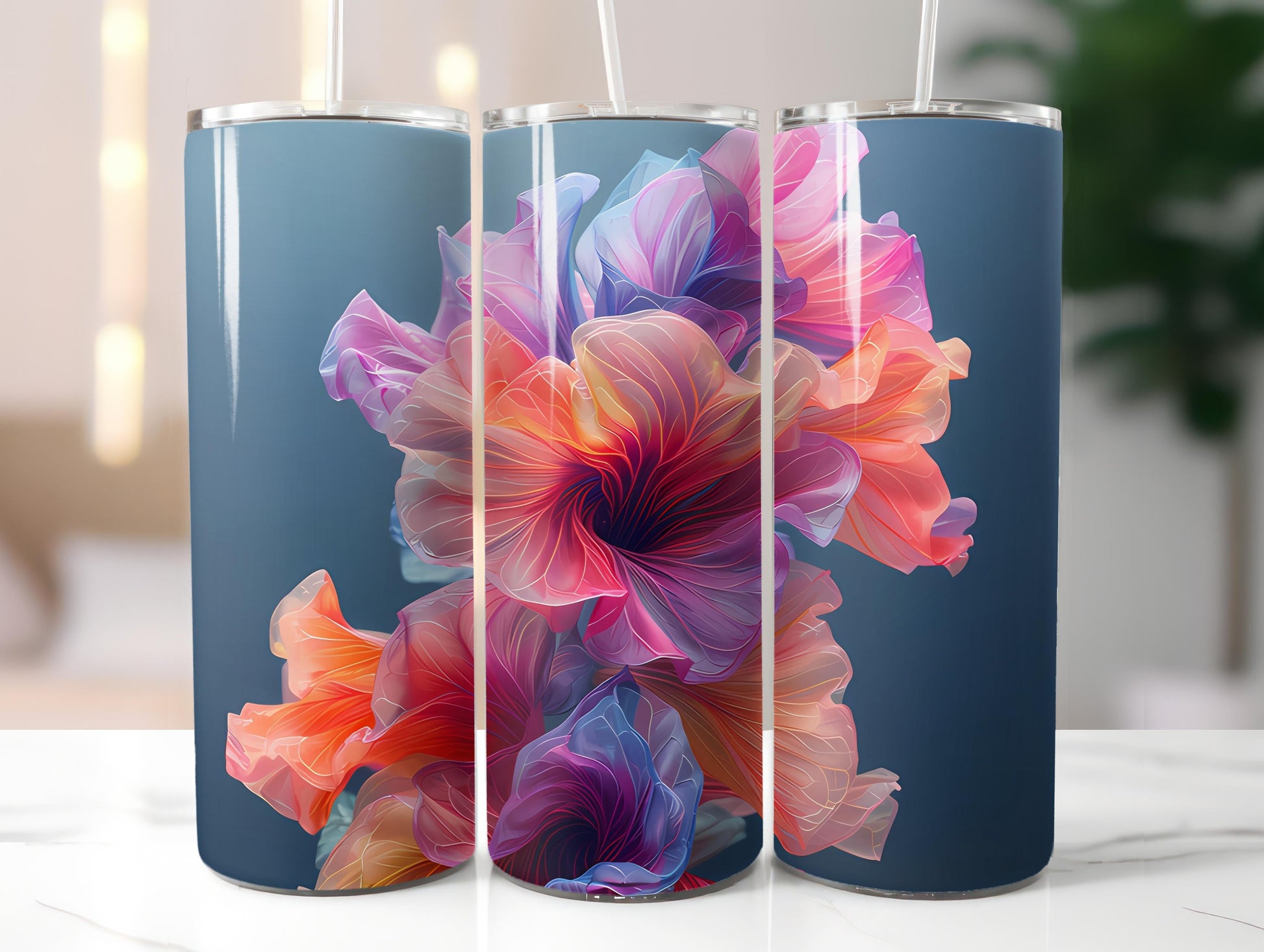 Snapdragon Flowers Tumbler Wrap - CraftNest - Digital Crafting and Art