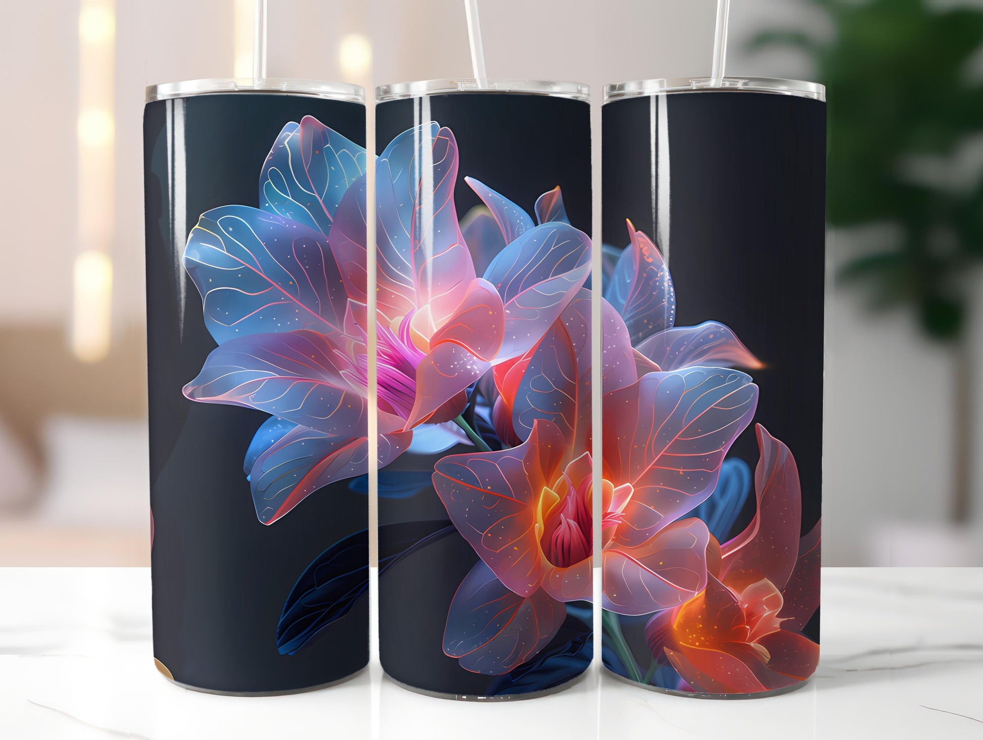 Snapdragon Flowers Tumbler Wrap - CraftNest - Digital Crafting and Art