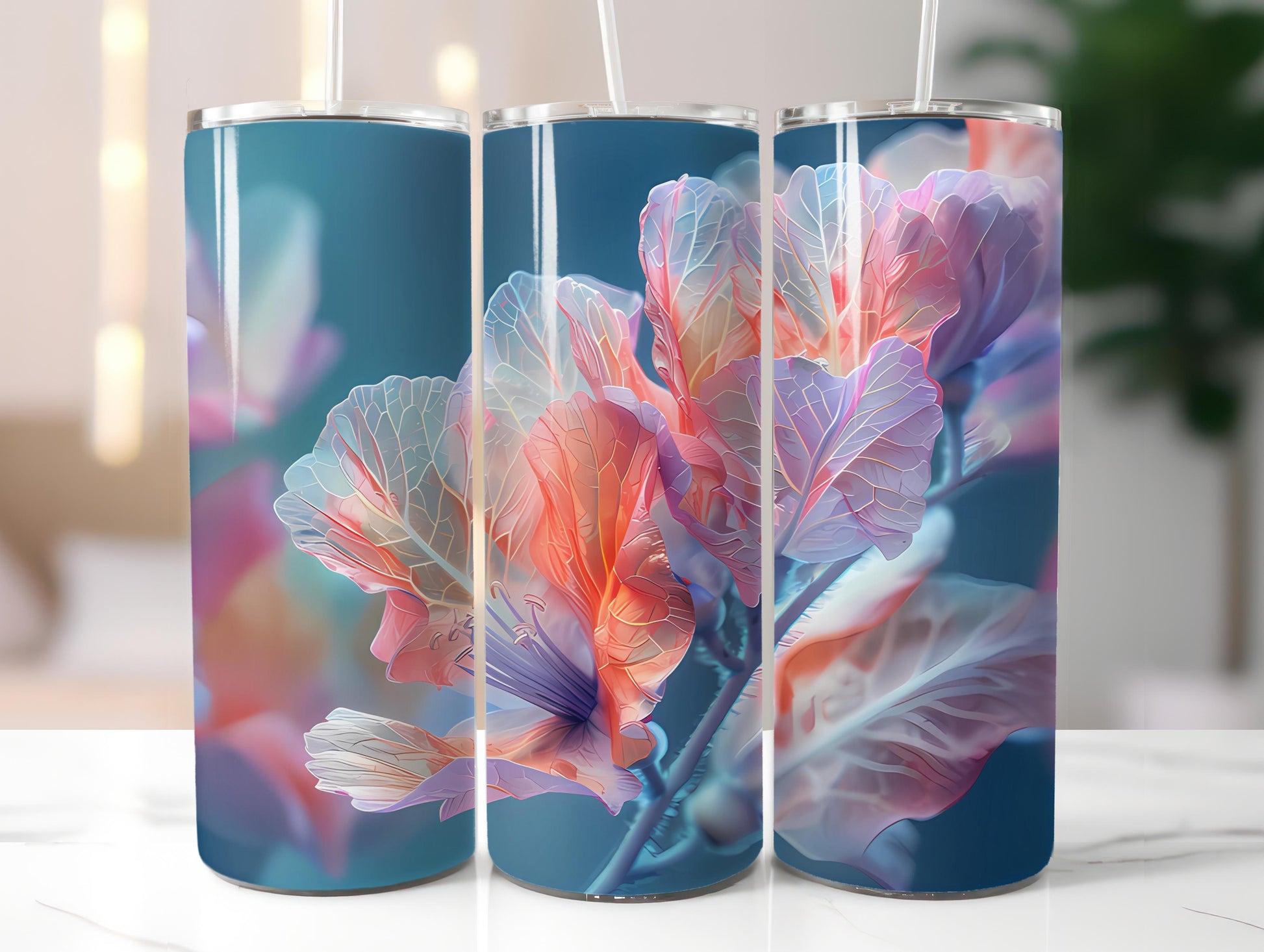 Snapdragon Flowers Tumbler Wrap - CraftNest - Digital Crafting and Art