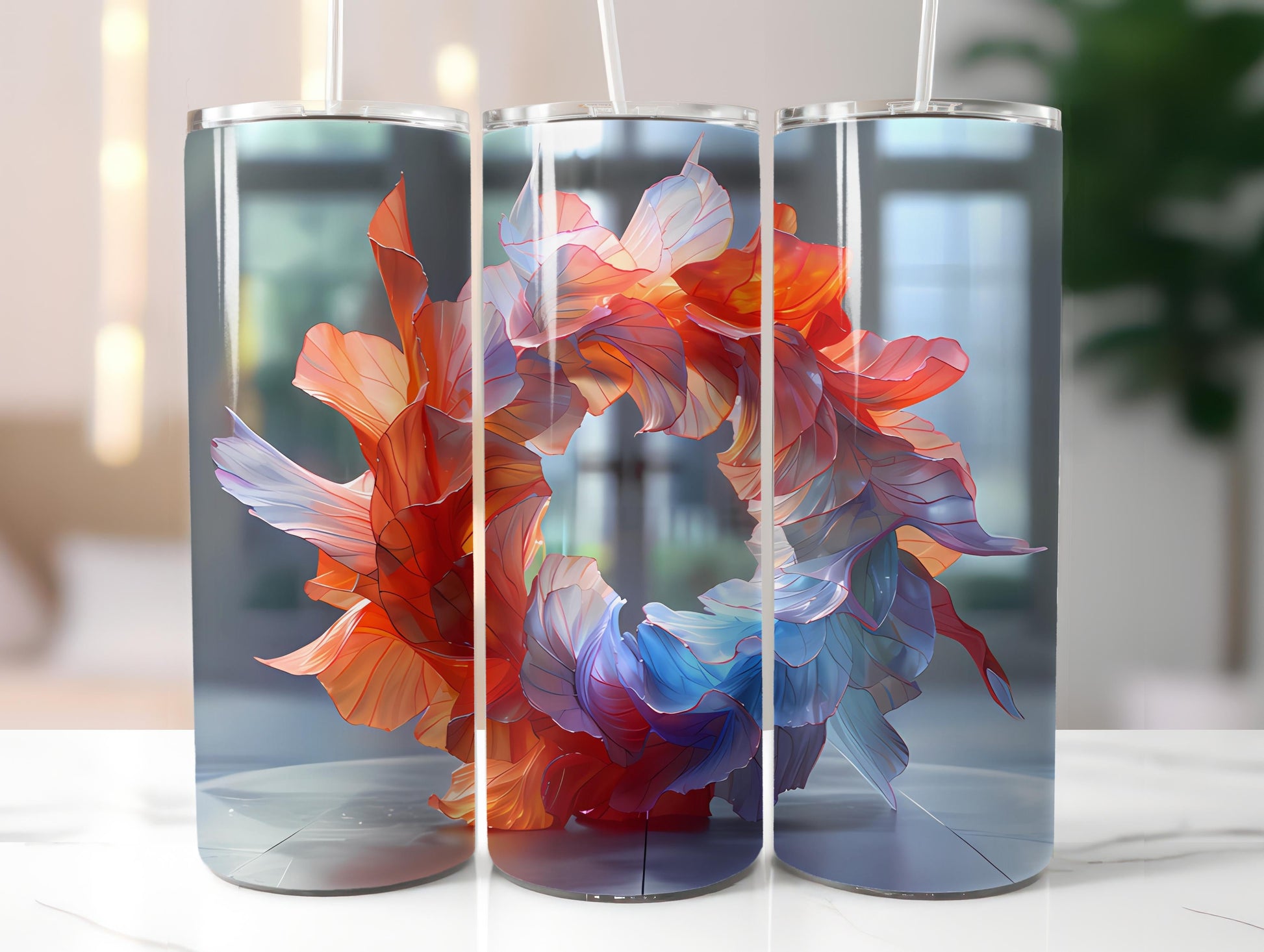 Snapdragon Flowers Tumbler Wrap - CraftNest - Digital Crafting and Art