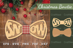 Snow Laser Cut Bowtie Clipart Bundle - CraftNest - Digital Crafting and Art