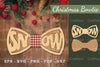 Snow Laser Cut Bowtie Clipart Bundle