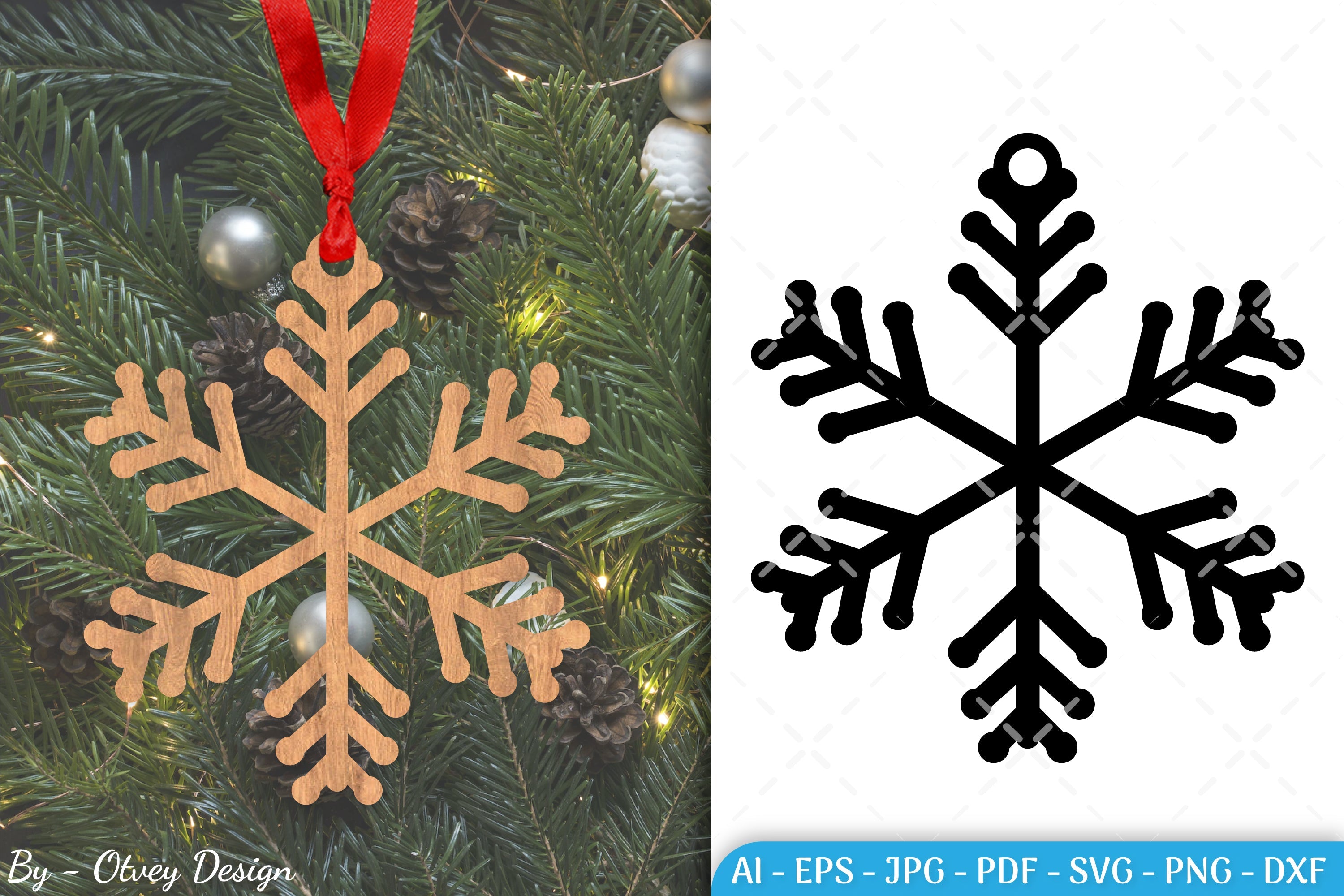 Snowflake Ornament SVG Bundle