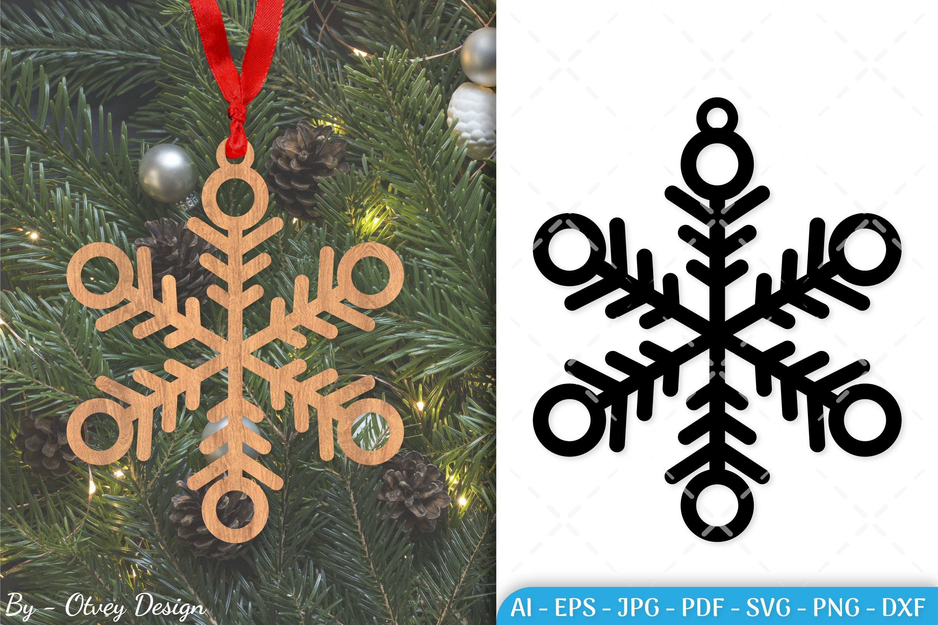 Snowflake Ornament SVG Bundle