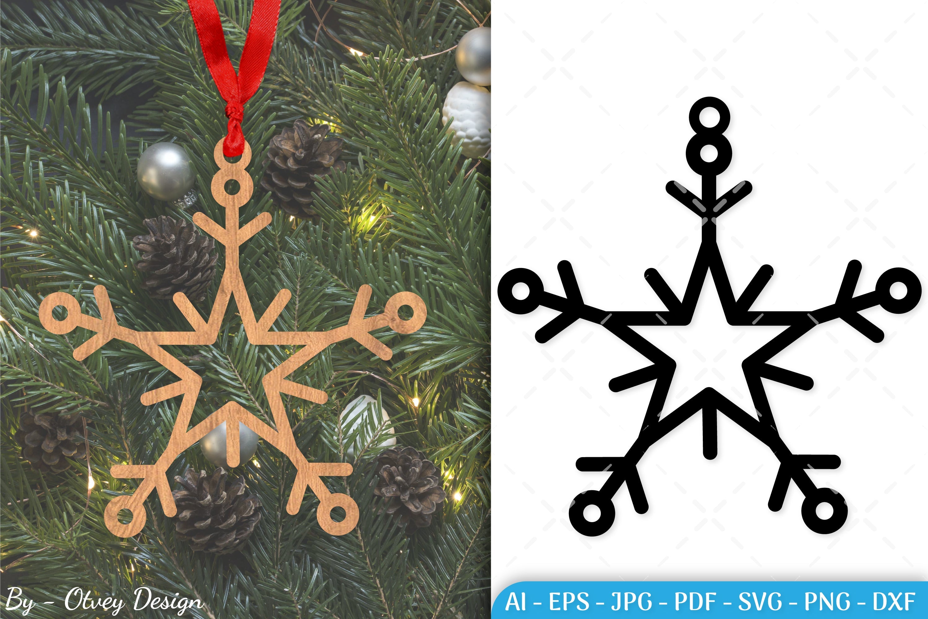 Snowflake Ornament SVG Bundle
