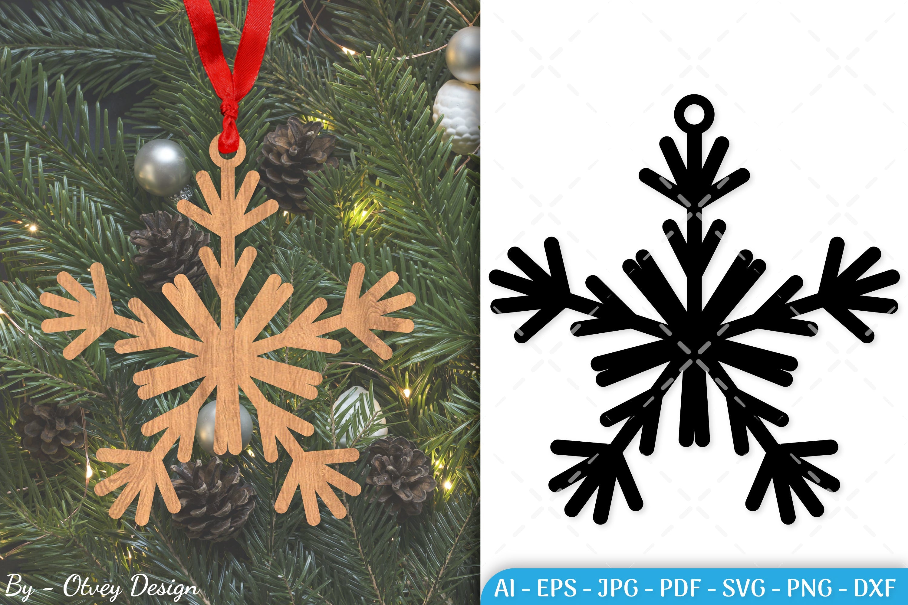 Snowflake Ornament SVG Bundle