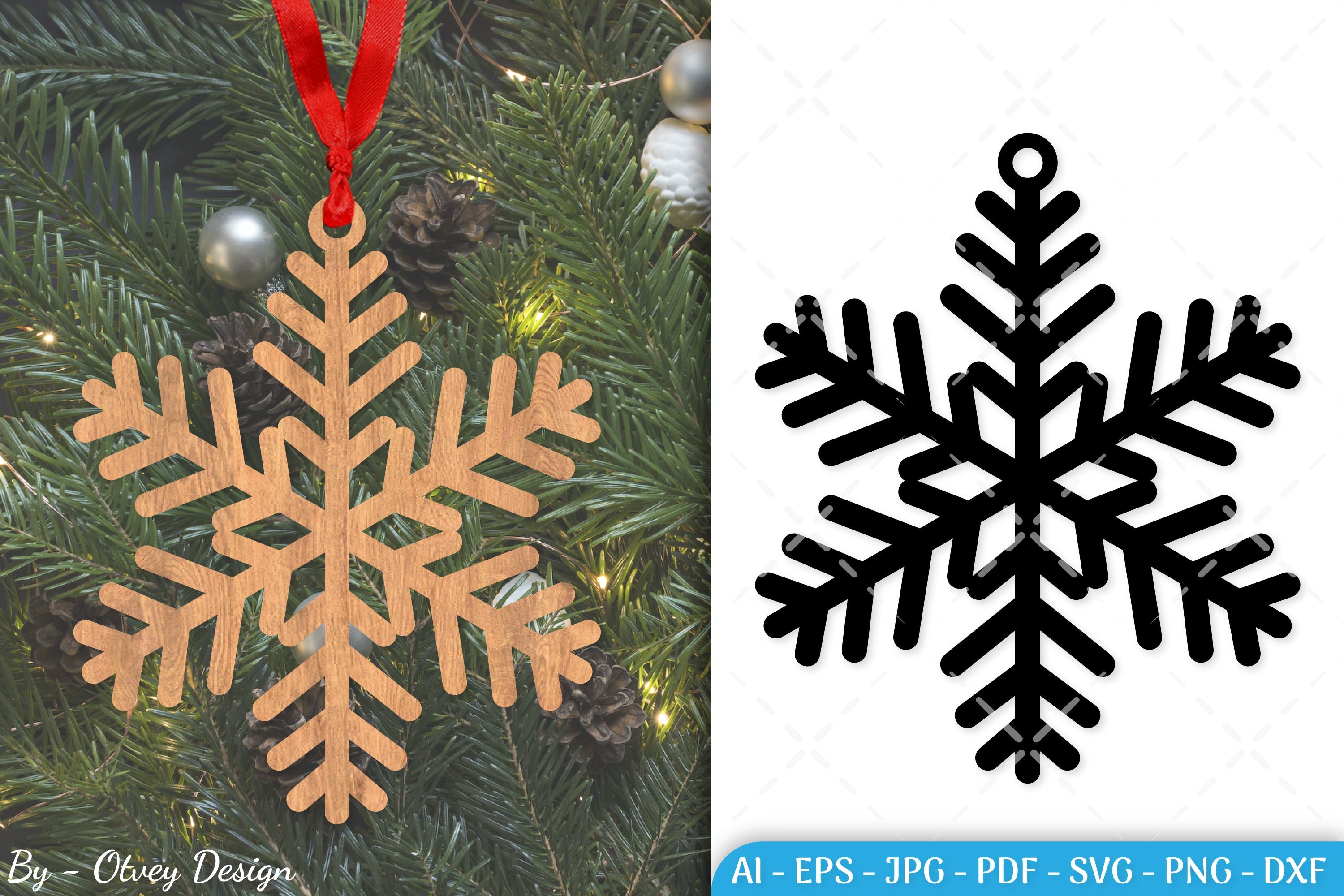 Snowflake Ornament SVG Bundle
