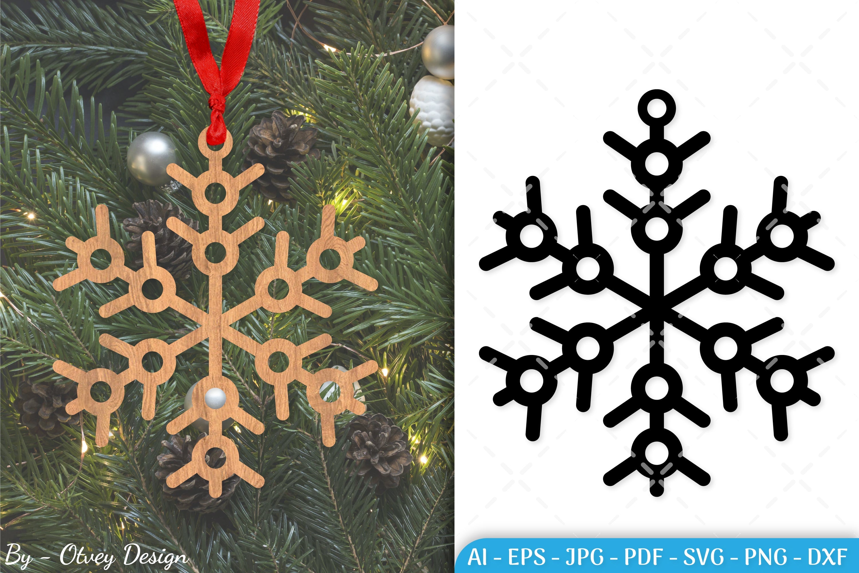 Snowflake Ornament SVG Bundle