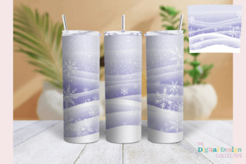 Snowflake Tumbler Wrap Bundle - CraftNest - Digital Crafting and Art
