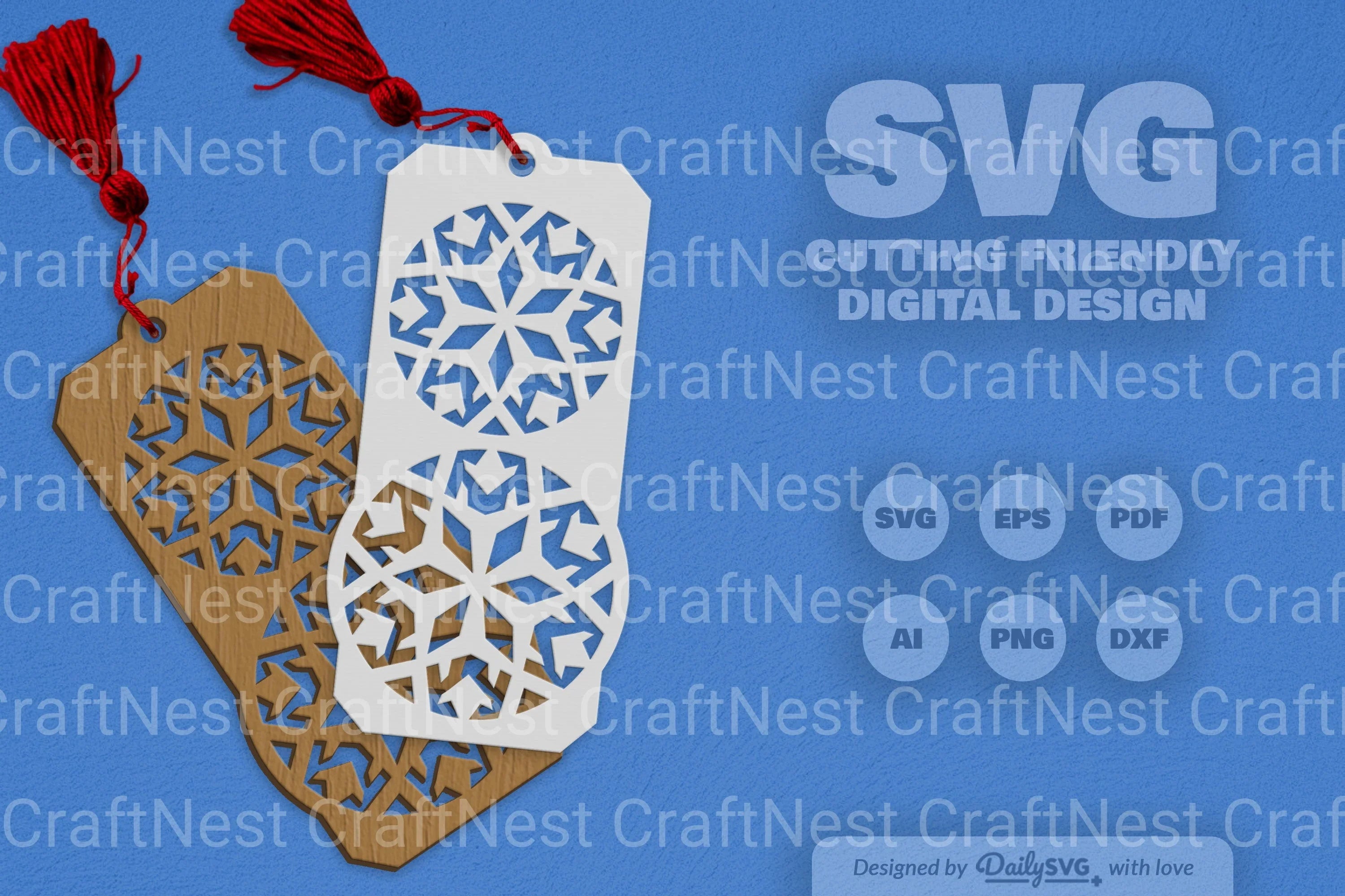 Snowflake SVG Bundle for Crafting