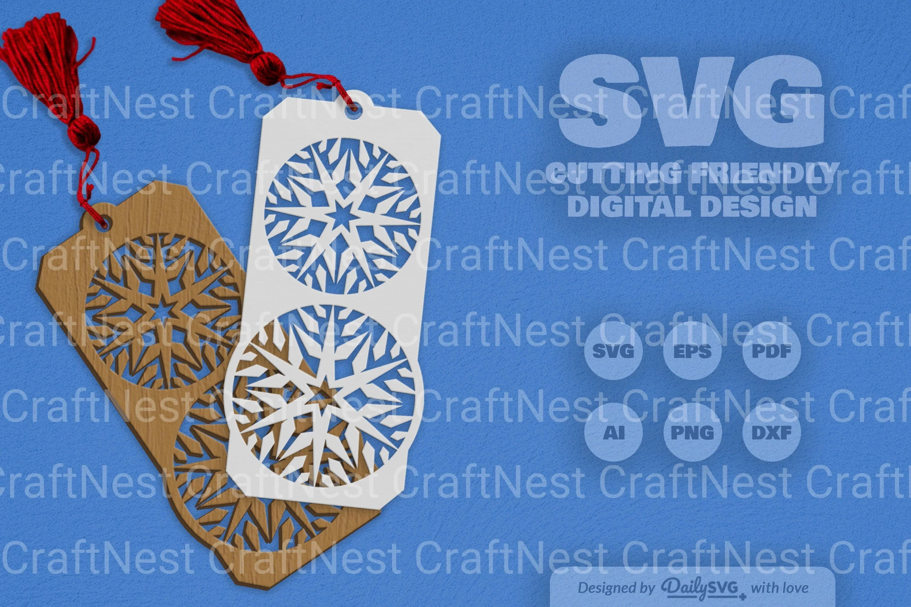 Snowflake SVG Bundle for Crafting