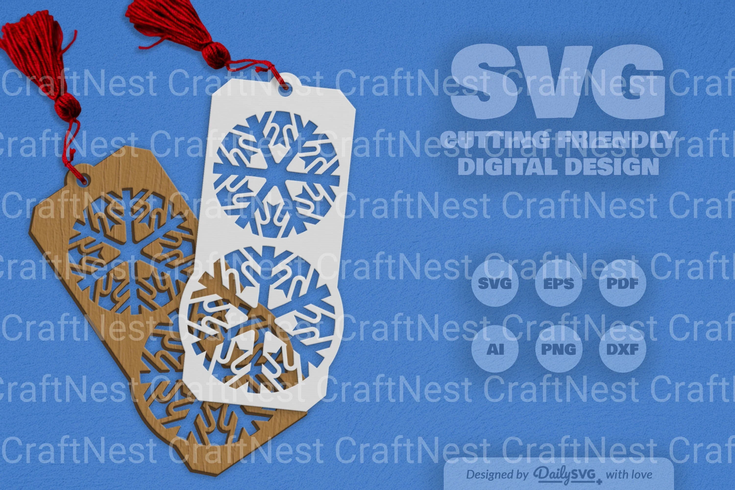 Snowflake SVG Bundle for Crafting