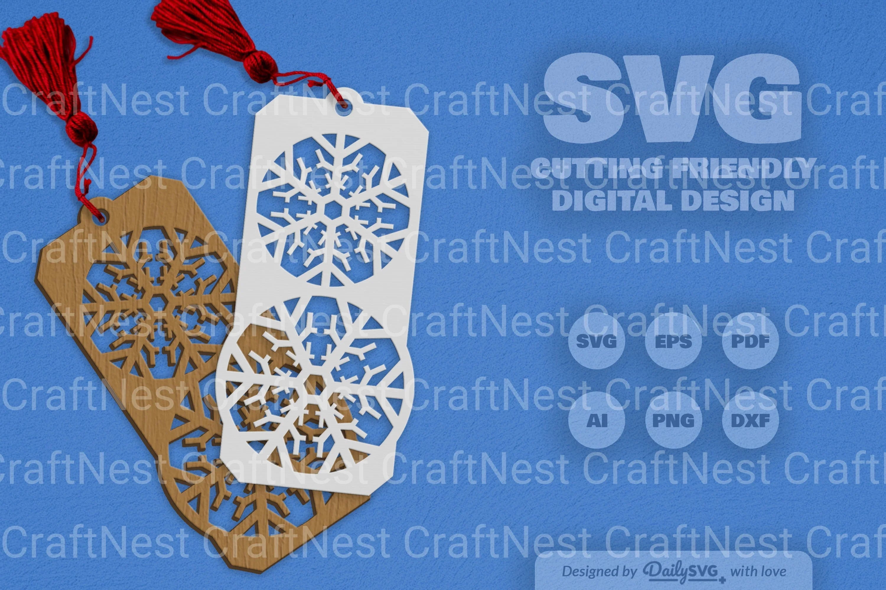 Snowflake SVG Bundle for Crafting