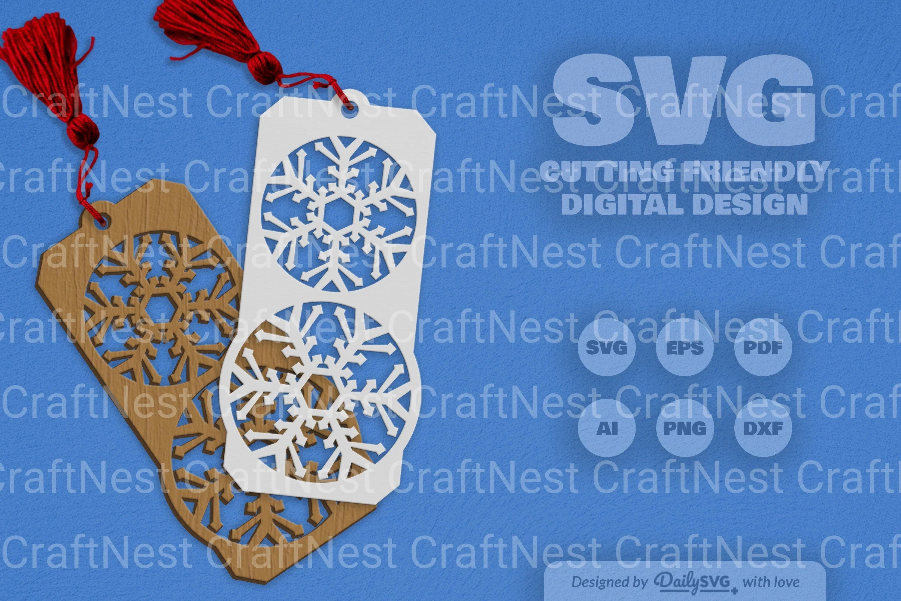 Snowflake SVG Bundle for Crafting
