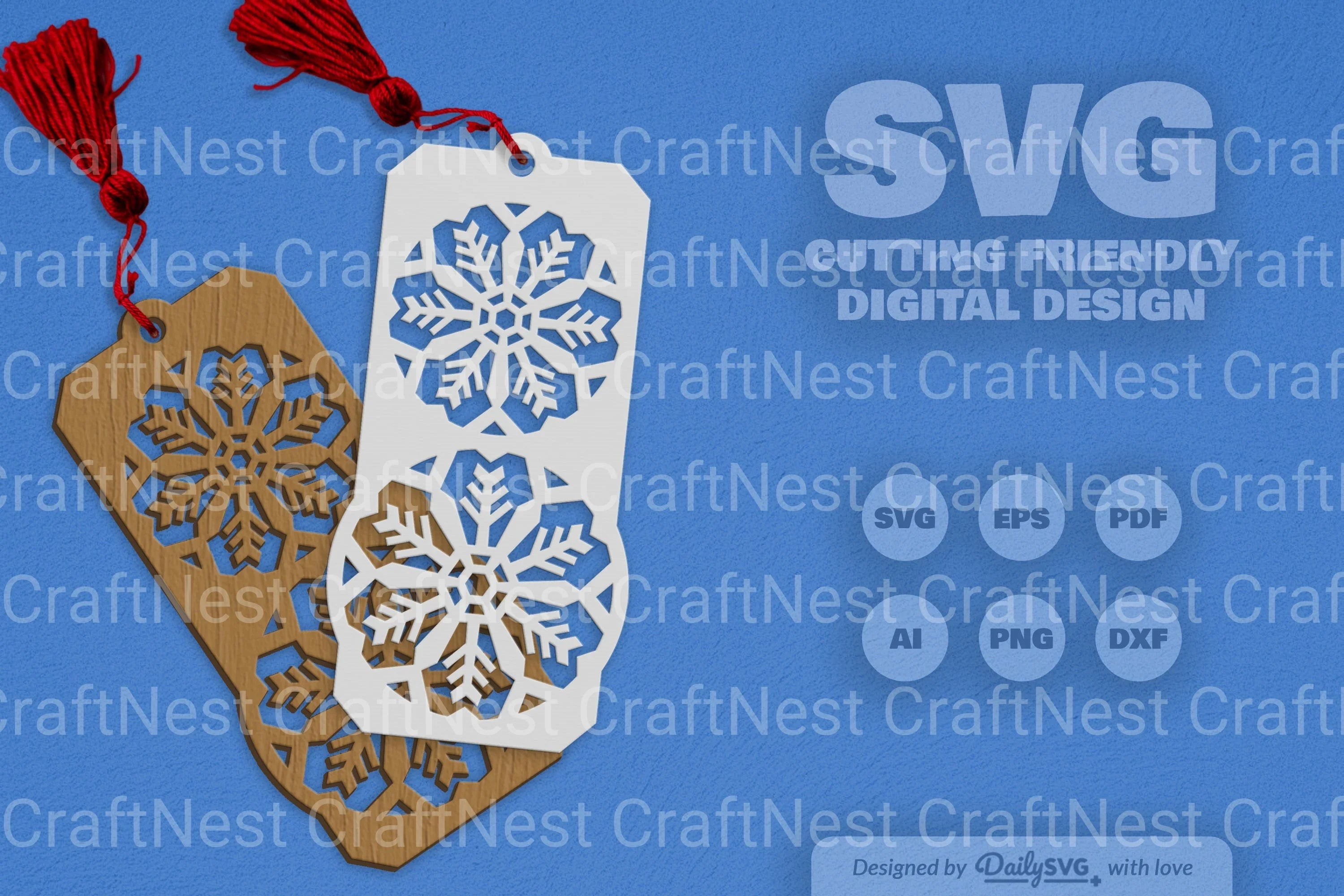 Snowflake SVG Bundle for Crafting
