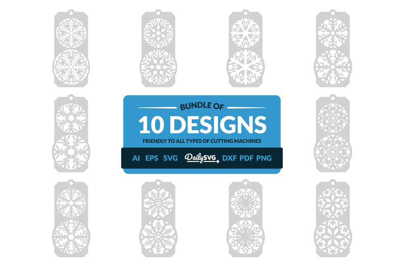 Daily Snowflake Junk Journal SVG Bundles - CraftNest - Digital Crafting and Art