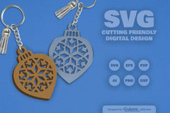 Snowflake Christmas Bauble SVG Bundle - CraftNest - Digital Crafting and Art