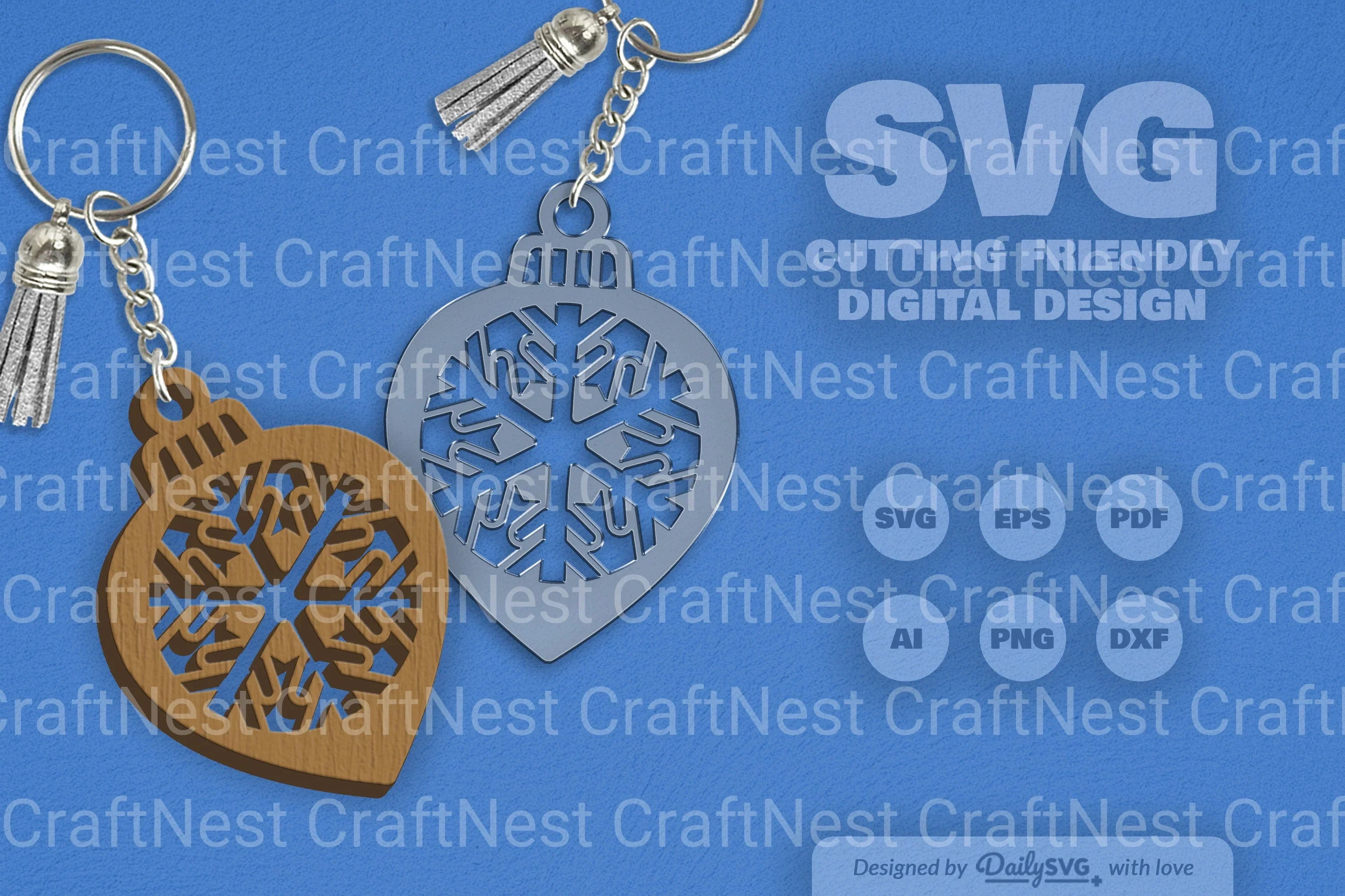 Snowflake Christmas Bauble SVG Bundle