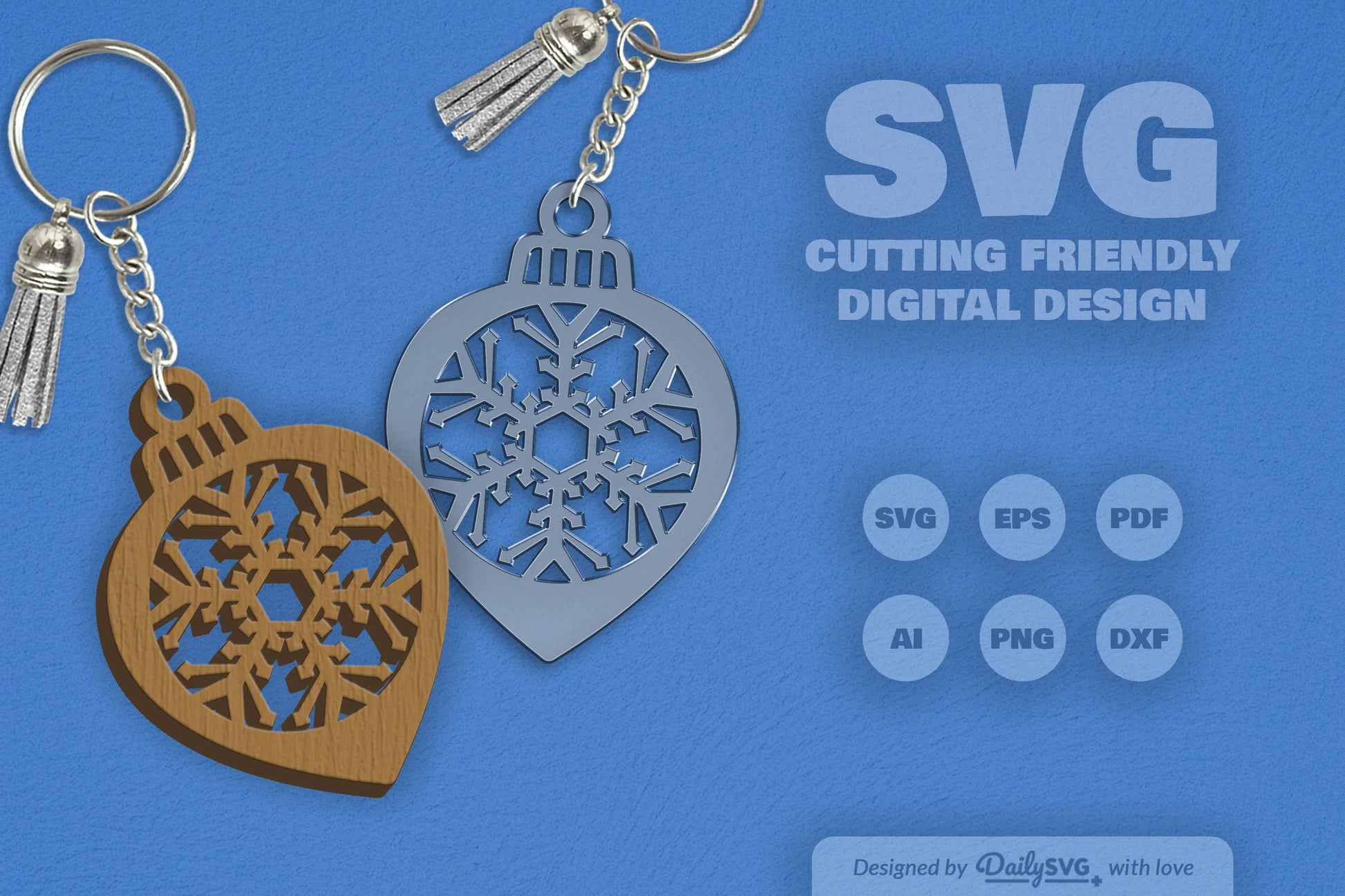 Snowflake Christmas Bauble SVG Bundle 10 - CraftNest - Digital Crafting and Art