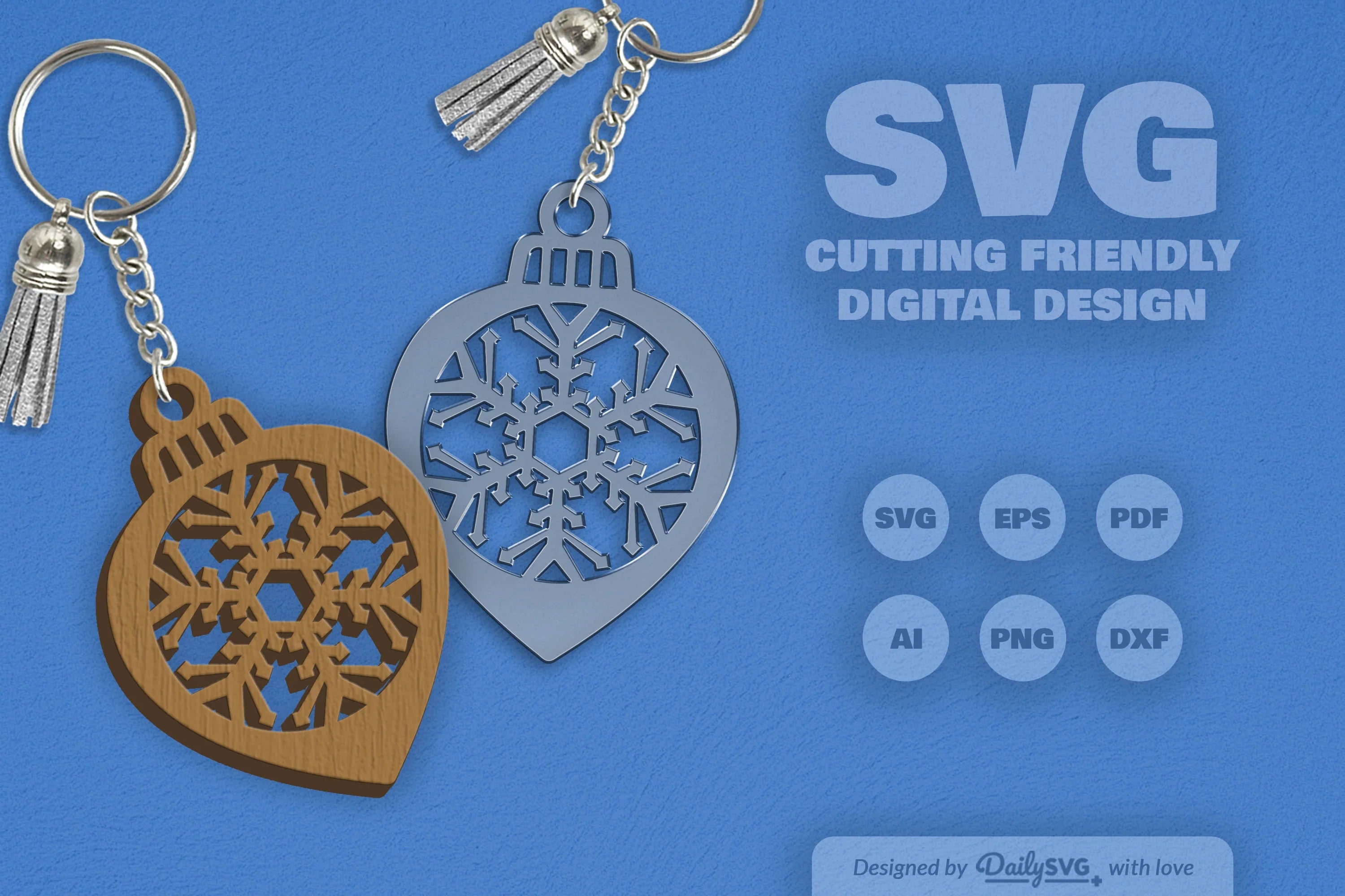 Snowflake Christmas Bauble SVG Bundle 10 - CraftNest - Digital Crafting and Art