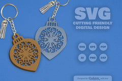 Snowflake Christmas Bauble SVG Bundle 7 - CraftNest - Digital Crafting and Art