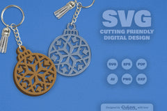 Snowflake Christmas Bauble SVG Bundle 1 - CraftNest - Digital Crafting and Art