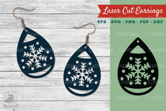 Snowflake Earrings Design SVG Bundle - CraftNest - Digital Crafting and Art