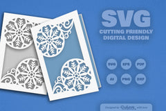 Daily Snowflake Greeting Card Clipart SVG Bundle - CraftNest - Digital Crafting and Art