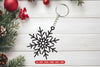 Snowflake Keychain Laser Cut SVG Bundle