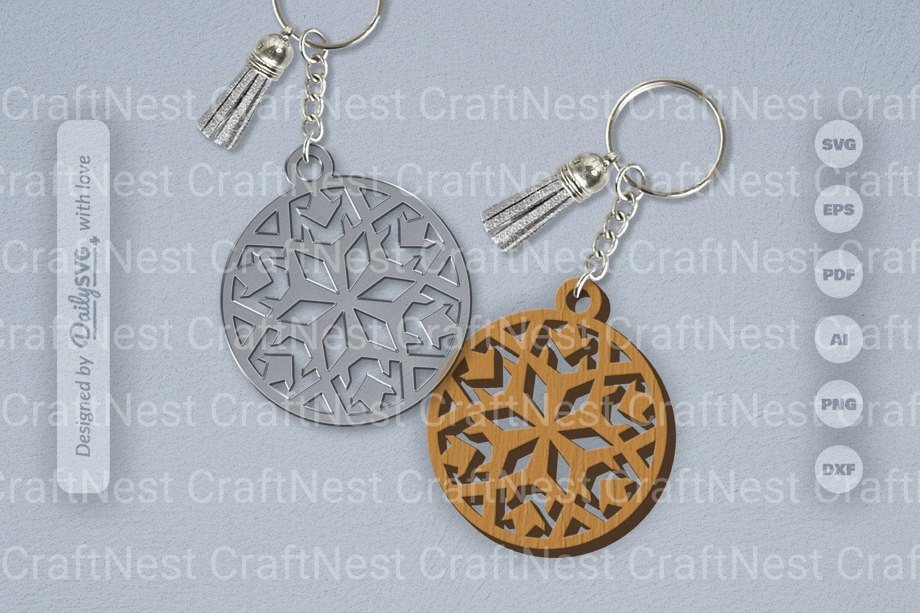 Snowflake SVG Bundle for Crafting