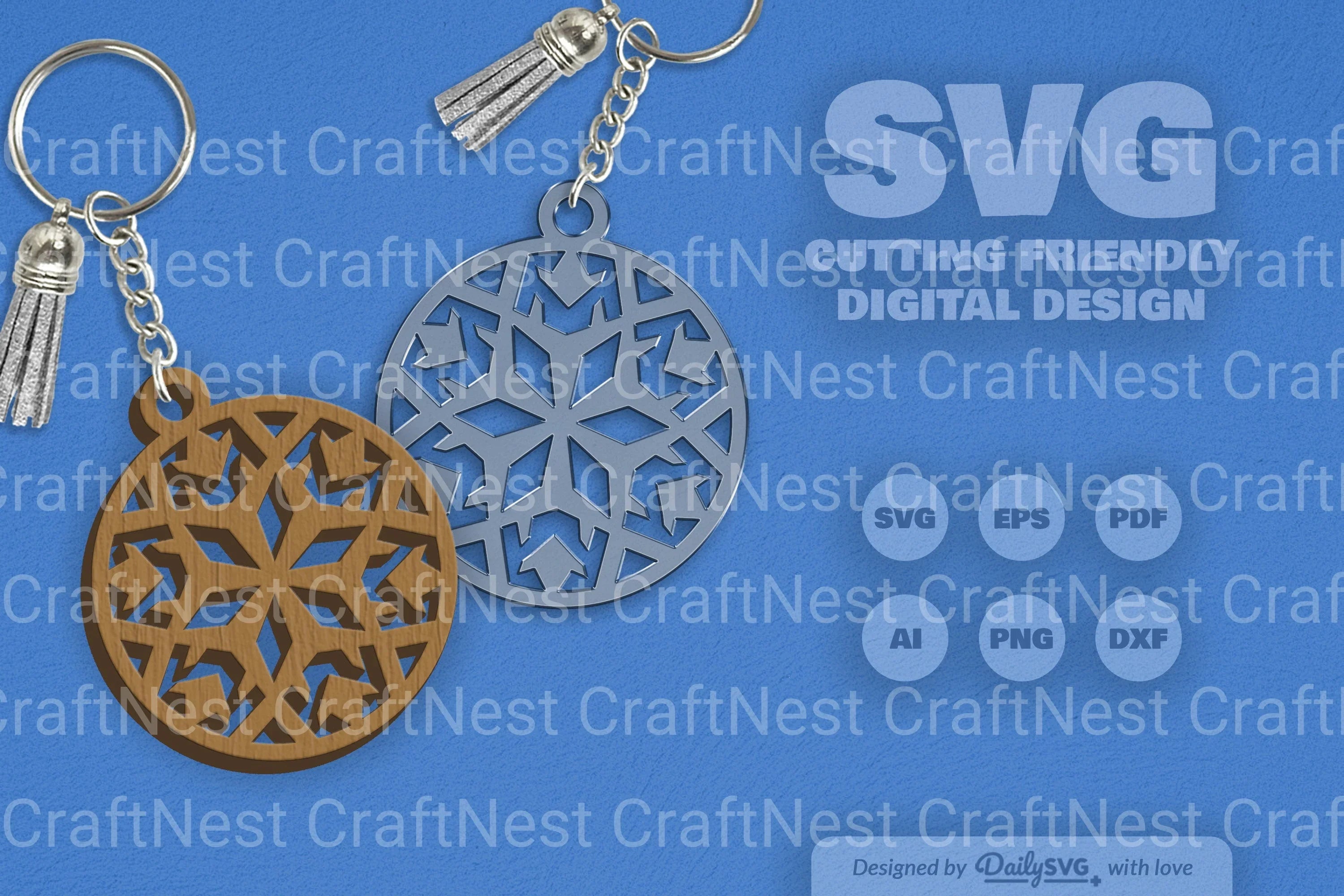 Snowflake SVG Bundle for Crafting