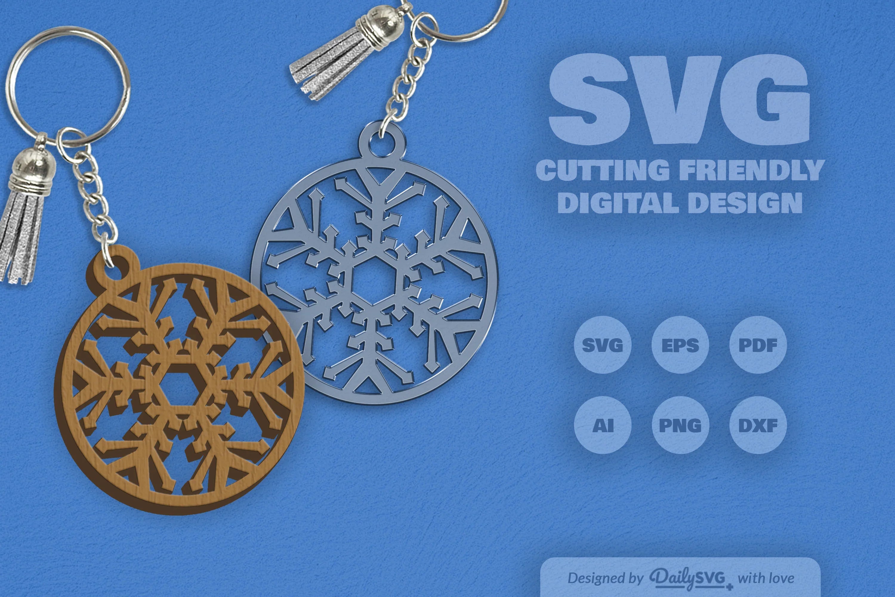 Snowflake SVG Bundle for Crafting 3 - CraftNest - Digital Crafting and Art