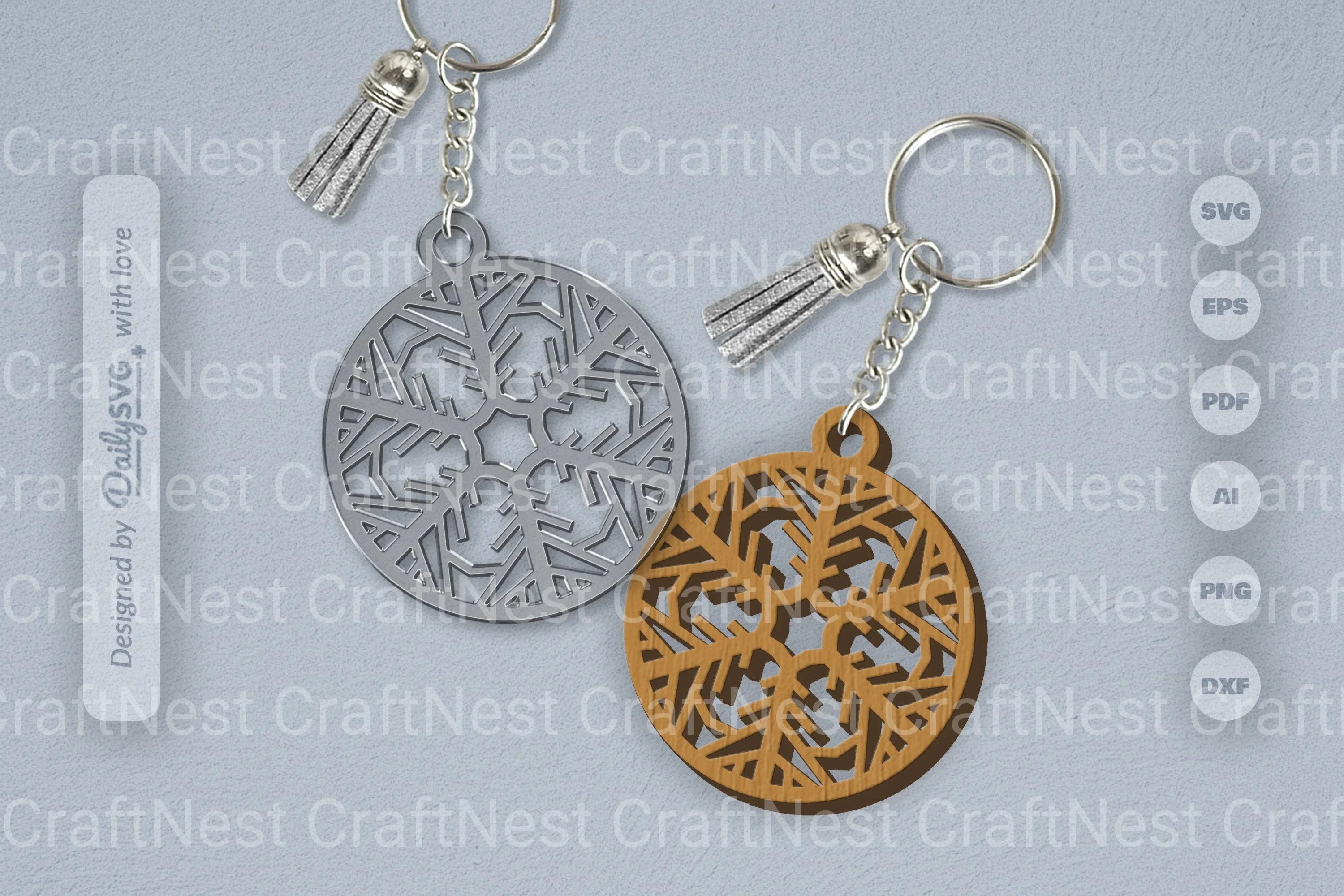 Snowflake SVG Bundle for Crafting