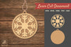 Snowflake Laser Cut Ornament SVG Bundle